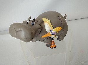 Miniatura Disney Hipopótamo Beshte e ave ONO do. a guarda do Rei, 11cm de comprimento