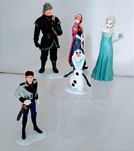 Playset 5 personagens desenho Frozen  , 6,5 a 10 cm