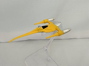 Miniatura de metal Hot Wheels ,  N-1 Starfighter Naboo CGW70, Star wars , sem o suporte