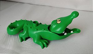 Lego duplo, crocodilo mandíbula articulada, usado