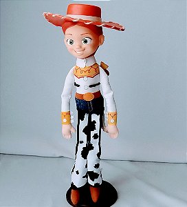 Boneca de pano cabeça de borracha Jessie do Toy Story , Disney / Pixar, Think Way , 40cm