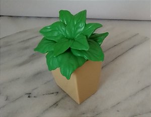Vaso de planta folhagem verde da Dreamhouse Barbie Mattel 2018