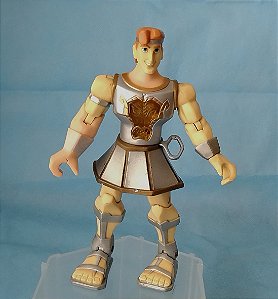 Boneco articulado Hércules da Disney 2001, 16 cm de altura, sem acessório, luz nao acende