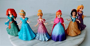 Bonecas princesas Disney magiclip magic clip , 6, usadas