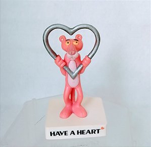 De 1989, miniatura.de vinil Pantera cor de Rosa , Have a heart, 7+1cm de base de altura