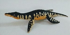 Miniatura de vinil Collecta  2008 , pré histórico réptil marinho Liopleurodon, 18 cm de comprimento