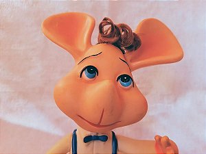 Boneco de vinil Topo Gigio da Estrela de 25cm usado, cabelo com reroot