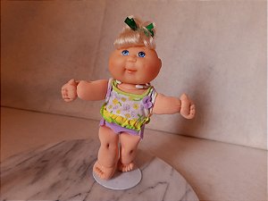 Boneca CPK, cabbage patch kid , corpo de pano cabeça de vinil, 20.cm de altura - Mattel 1996  usada