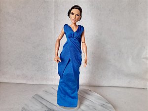 Boneca articulada Mulher Maravilha , Princesa Diana DC comics , vestido azul 30cm , usada, falta espada