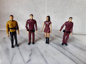 Figura de ação do Star Trek, articulada em 8 pontos, exceto uhura em 5 pontos, de 10cm de altura, lote de 4 variados