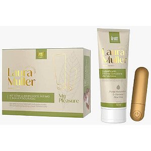 KIT LAURA MULLER COM VIBRADOR E LUBRIFICANTE