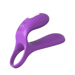 VIBRADOR PARA CASAIS COM ANEL PENIANO (7372)