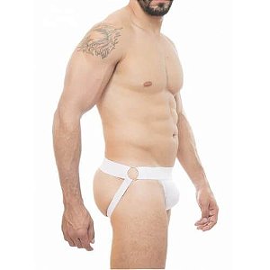 Jock Strap Branca com Argolas (SD024B)