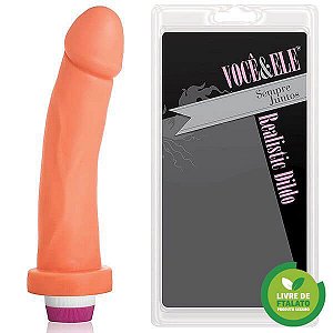 Prótese Kenobi Com Vibrador 20X4 Cm - Pele (Adao84V)