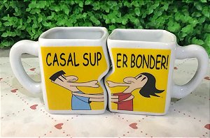 Kit Dupla Café " Casal Super Bonder " Quadrado