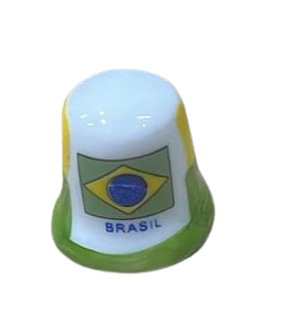 Dedal Estampa Brasil Pinta a Mão