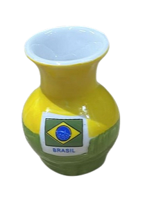 Mini Vasinho Decorativo Estampa do Brasil