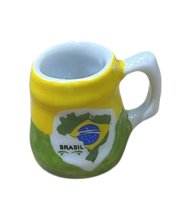 Mini caneca Decorativo Estampa do Brasil