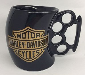 Caneca Soco Inglês Harley Davidson Motorcycles - 300 ml - Porcelana
