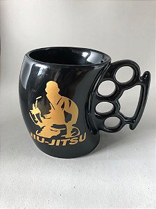 Caneca Soco Inglês Jiu Jitsu - 300 ml - Porcelana