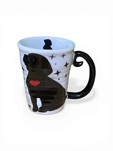 Copo Amassado Estampa Cachorro alça rabo