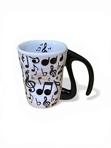Copo Amassado Estampa Musical alça Nota Musical