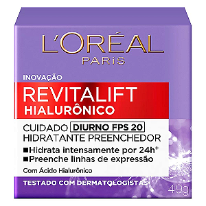 Loreal Paris Revitalift Hialurônico Diurno FPS20 49g