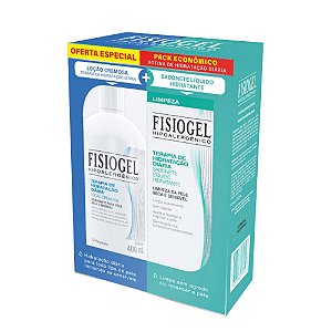 Megalabs Fisiogel Kit Loção Cremosa 400ml+ Sabonete Líquido Hidratante 150ml - VAL 08/2024