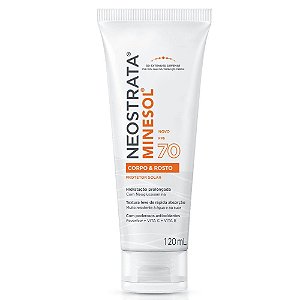 Neostrata Minesol Protetor Solar Corpo & Rosto Fluido Hidratante FPS70 120ml