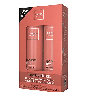 Cadiveu Bye Bye Frizz Kit Limpeza Home Care Shampoo + Condicionador