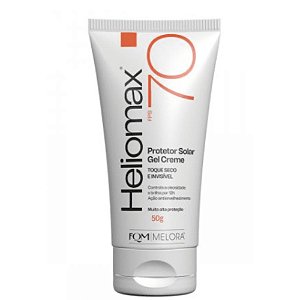 Melora Heliomax Protetor Solar Gel Creme Facial Fps 70 Toque Seco 50g