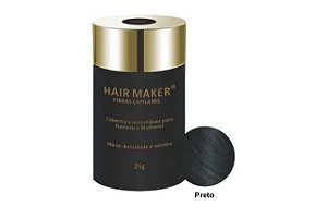 Hair Maker Fibras Capilares Preto 25g