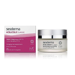 Sesderma Acglicolic Classic Creme Hidratante Antienvelhecimento FPS15