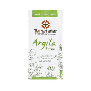 Terramater Argila Verde Orgânica 40g