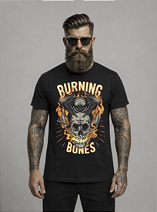 Camisa de Moto Evolution Queima Ossos Caveira