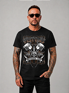 Camisa de Moto Pistons Pinstripe