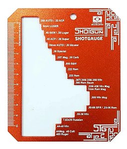 Gauge Régua - Gabarito Aferidor de Tamanho - Comprimento De Estojos Tipo E-zee