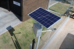 Poste Energia Solar Led 15W Painel 55W controlador carga 10A poste Alumínio