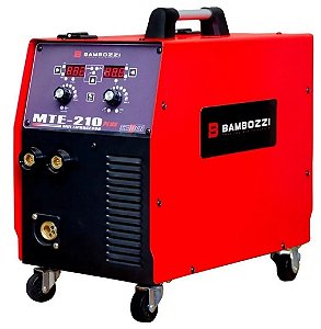 Máquina de Solda Inversora MTE-210 Plus Multiprocesso Tig, Mig e Eletrodo Bivolt - BAMBOZZI-39502