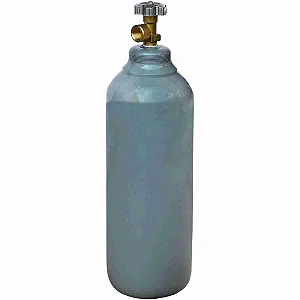 Kit Cilindro de Gás Argonio Industrial  5 lts Vazio  + Regulador De Pressão Para Cilindro De Argonio