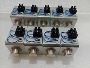 Solenoide para damper corta fogo 12v, 24v, 110v E 220v - Curso 20mm