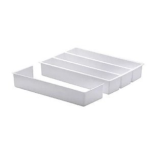 Organizador de Utensílios C/Extensor Branco 35x25x6,5