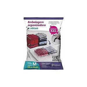 Saco a Vácuo Para Organizar Roupas Compact Bag M 50 X 70 CM