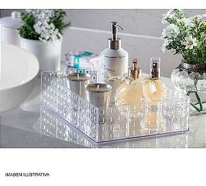 Organizador Empilhavel Transparente 16x11,5x8cm Paramount