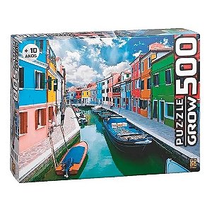 Quebra Cabeça Puzzle 500 Peças Canal de Burano 03457 Grow