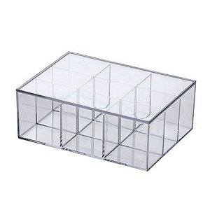 BANDEJA ORGANIZADORA COM 10 DIVISORIA C 34 X L 17 X A 3 CM REF 1199  PR.6820.1199 - Bandeja Organizadora Com 10 Divisórias Paramount - PARAMOUNT