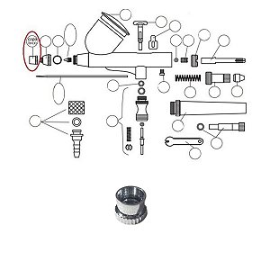 Capa A de Bico / Agulha para Aerógrafos ON57 Onetools