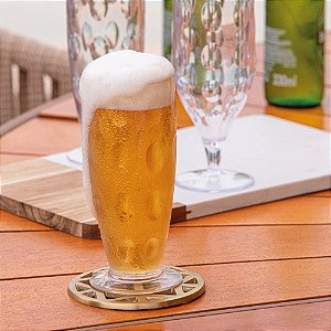 Copo Para Cerveja 350 Ml Transparente Acqua 17x6,5 Cm