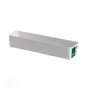 Organizador de Plástico Multiuso Branco 30x7,5x5,2CM