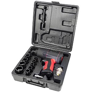 Kit Chave de Impacto Pneumática 17 pçs 1/2 Pol. 62 Kgf/m 	3375010 Western